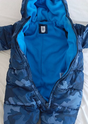 Koyu Mavi Kamuflaj Baby GAP Tulumu - Görsel 2