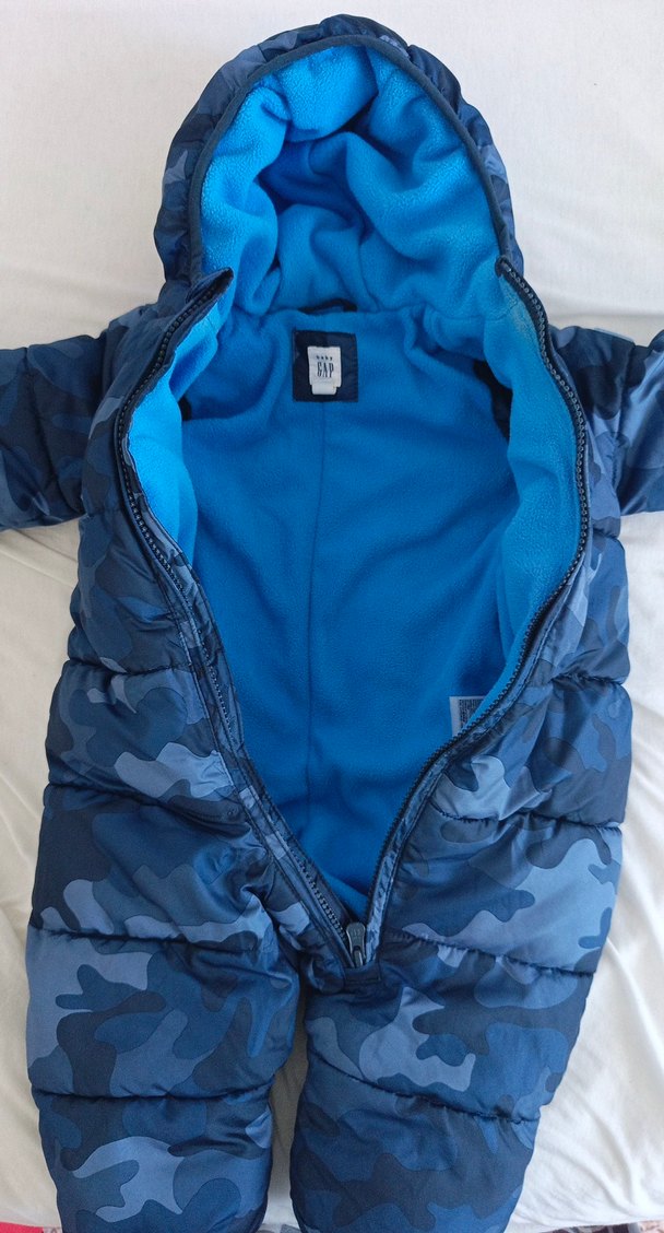 Koyu Mavi Kamuflaj Baby GAP Tulumu - Görsel 2