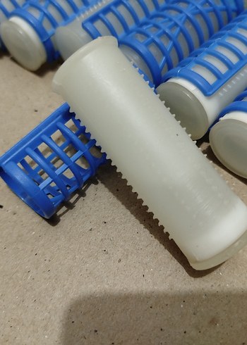 Mavi Plastik Kadın Saç Bigudisi - Görsel 2