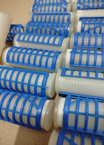 Mavi Plastik Kadın Saç Bigudisi - Görsel 3