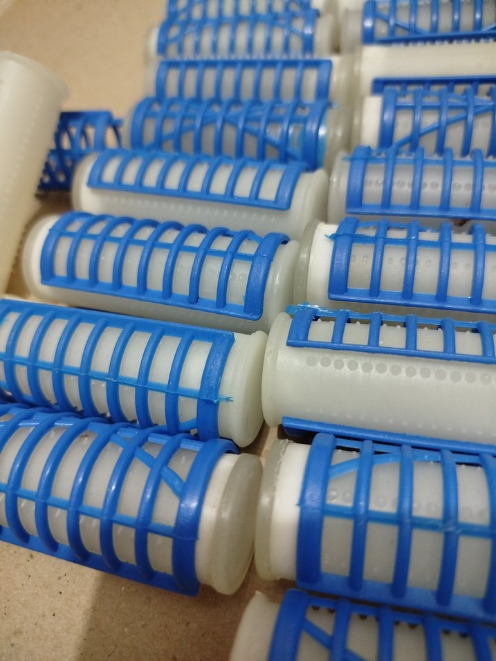 Mavi Plastik Kadın Saç Bigudisi - Görsel 3