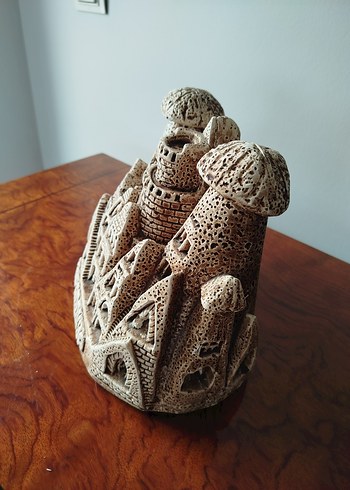 Kapadokya Temalı Koyu Camel Figürin - Görsel 5