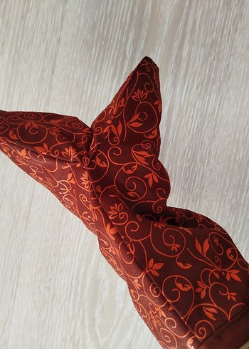 Bordo Parlak Desenli Fırın Eldiveni - Görsel 5