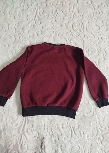 Bordo Erkek Çocuk Sweatshirt - Görsel 4