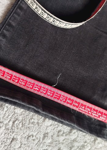 Siyah Kadın Midi Denim Tulum - Görsel 9