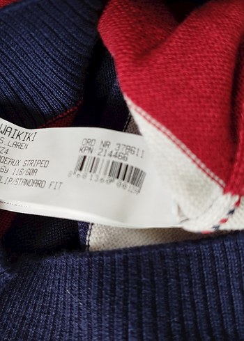 Çizgili Renkli Uzun Kollu Kazak - Görsel 4