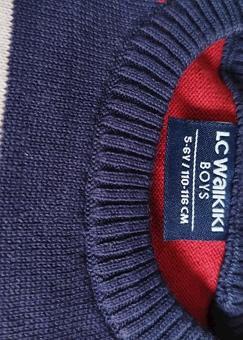 Çizgili Renkli Uzun Kollu Kazak - Görsel 2