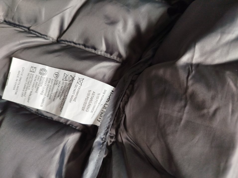 Gri Kapüşonlu erkek  Kışlık Mont - Görsel 5