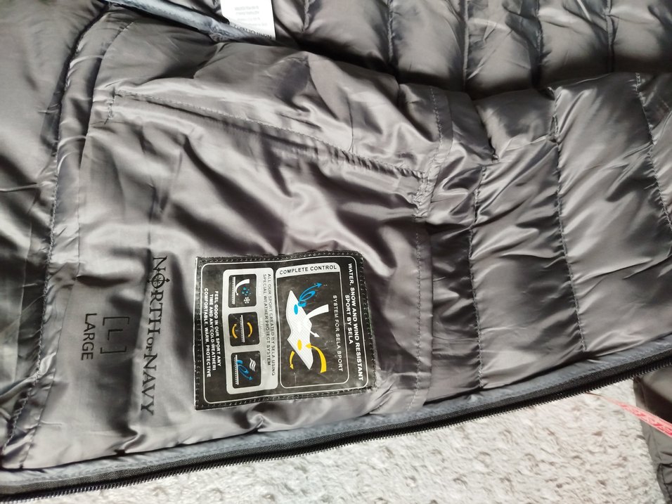 Gri Kapüşonlu erkek  Kışlık Mont - Görsel 4