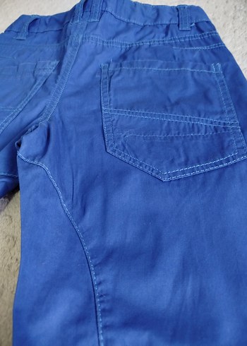 Erkek Mavi Kot Rahat Kesim Şort - Görsel 5