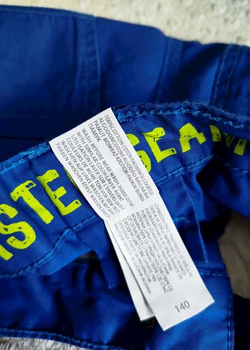 Erkek Mavi Kot Rahat Kesim Şort - Görsel 3