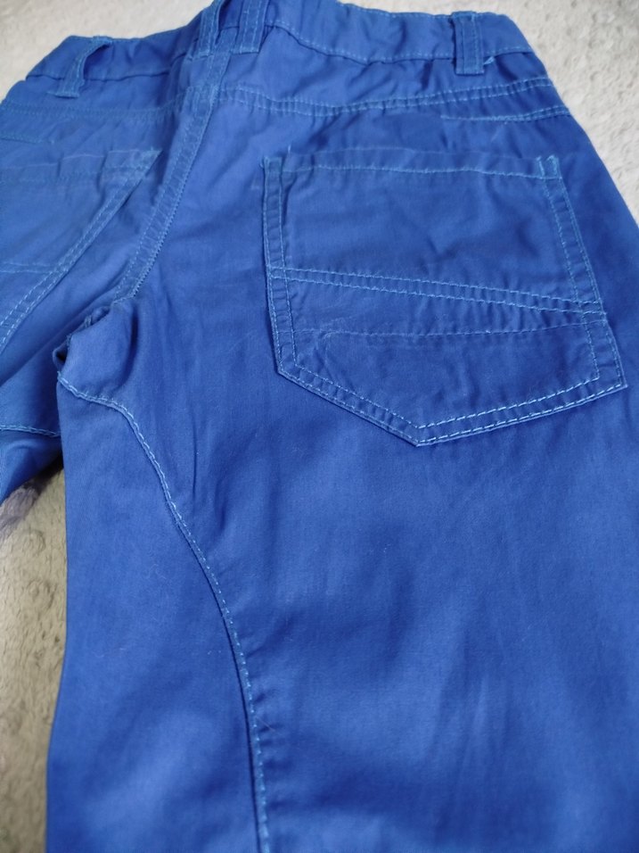 Erkek Mavi Kot Rahat Kesim Şort - Görsel 5