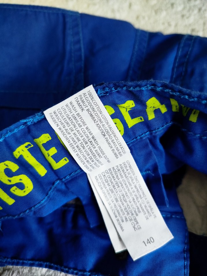 Erkek Mavi Kot Rahat Kesim Şort - Görsel 3