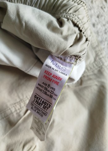 Bej Keten erkek şort - Görsel 4