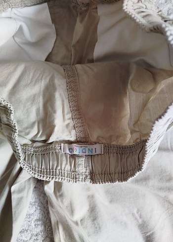 Bej Keten erkek şort - Görsel 3