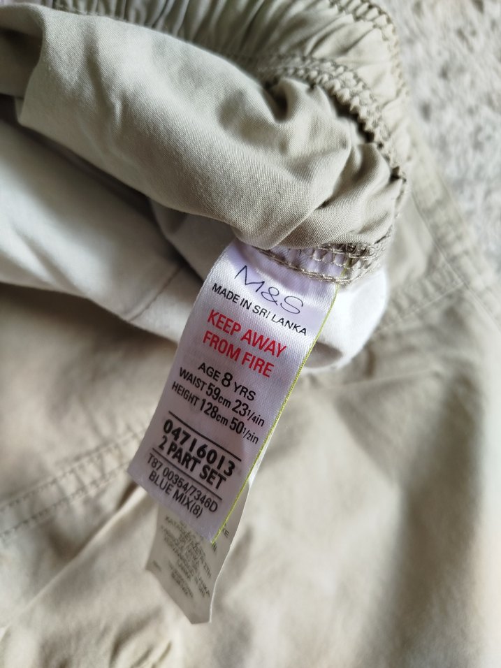 Bej Keten erkek şort - Görsel 4