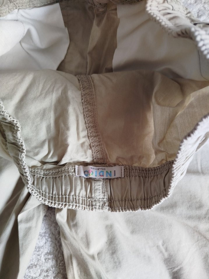 Bej Keten erkek şort - Görsel 3