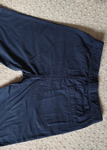 Erkek Lacivert Pamuklu Rahat Kesim Şort - Görsel 4