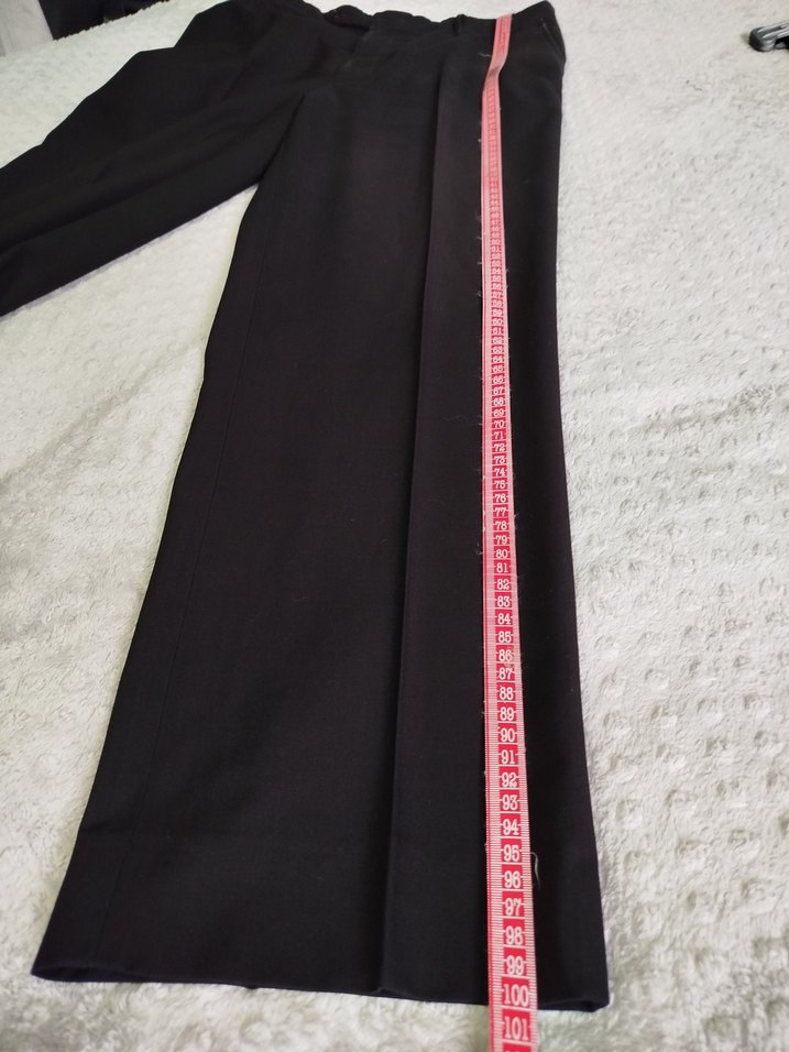 Siyah kumaş  Erkek Pantolon - Görsel 5