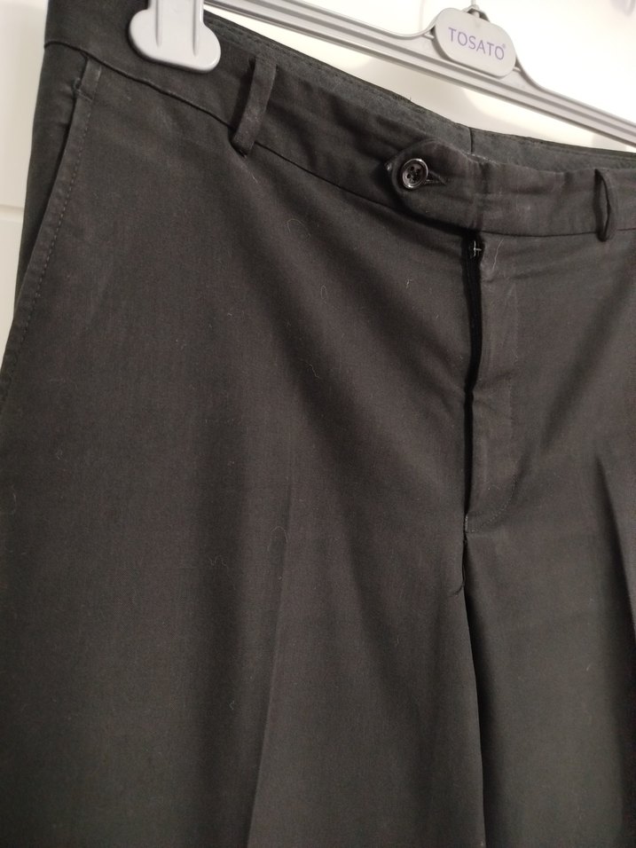 Siyah kumaş  Erkek Pantolon - Görsel 2