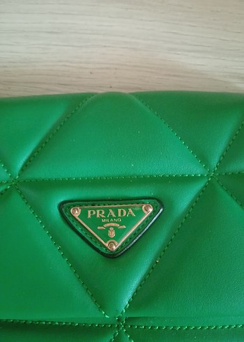 Parlak Yeşil Deri Kadın Omuz Çantası - Görsel 2