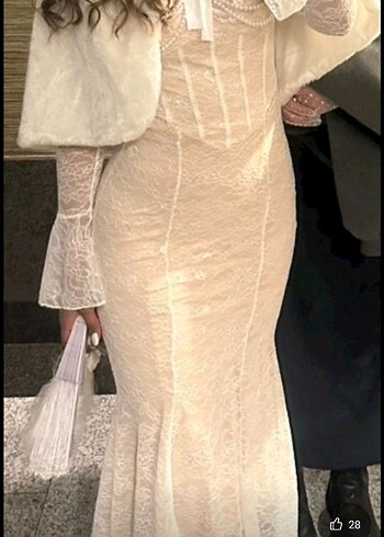 Vintage Nikah Söz Elbisesi - Görsel 3