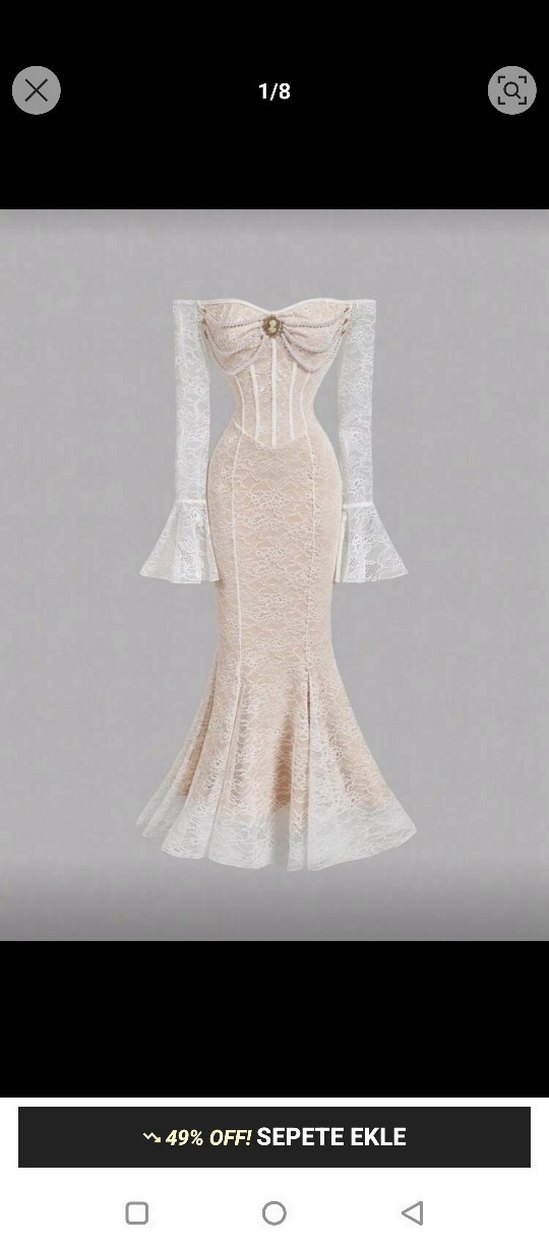 Vintage Nikah Söz Elbisesi - Görsel 2