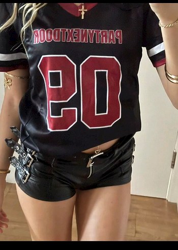 Kadın Siyah Deri Kemerli Mini Şort1 adet kaldi - Görsel 10