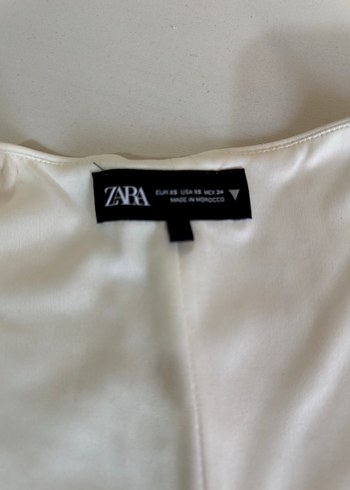 Zara Beyaz kare Yaka Kadın zara top