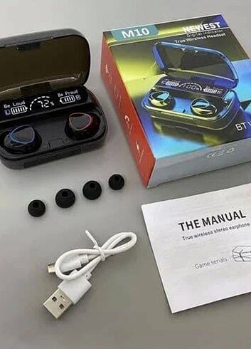PowerBanklı Oyuncu Bluetooth Kulaklık