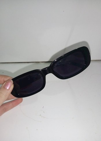 Siyah Minimalist Gotik Gözlük - Görsel 3