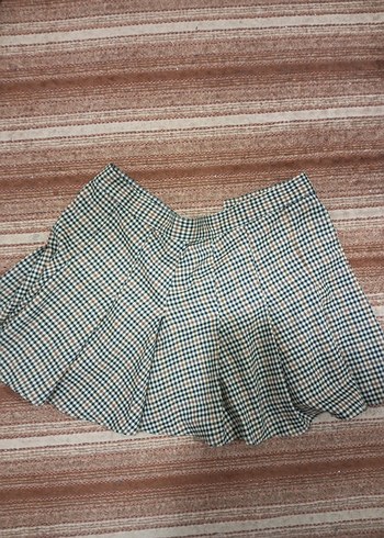 Kadın lolita Pileli Mini Etek - Görsel 2