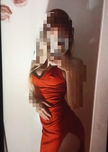 Parlak Kırmızı Kadın gece elbisesi - Görsel 5