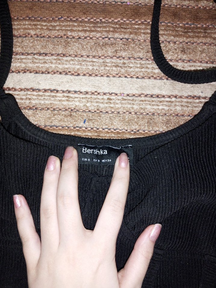 Siyah Mini Streetwear Bralet - Görsel 3