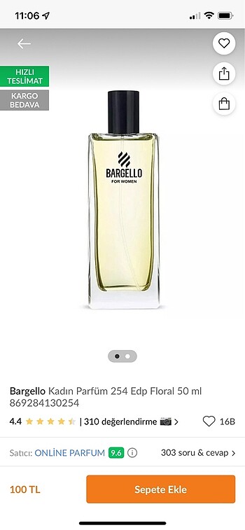 Bargello 254 parfüm