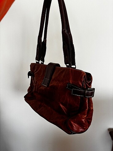 Vintage Orijinal Fas Derisi Çanta - Görsel 5