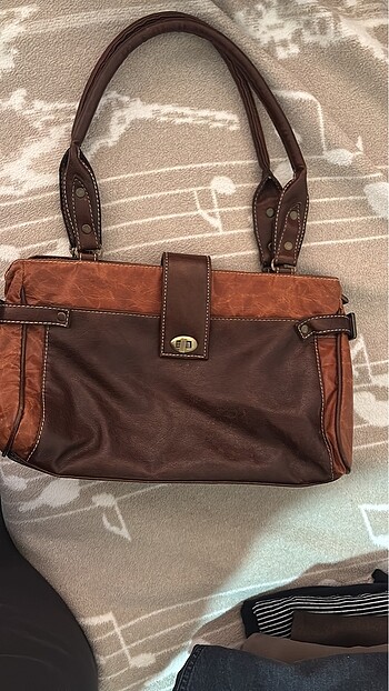 Vintage Orijinal Fas Derisi Çanta - Görsel 8