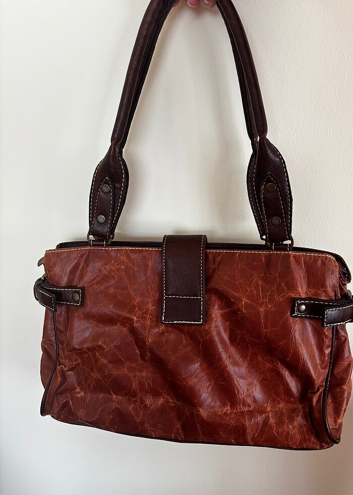 Vintage Orijinal Fas Derisi Çanta - Görsel 2