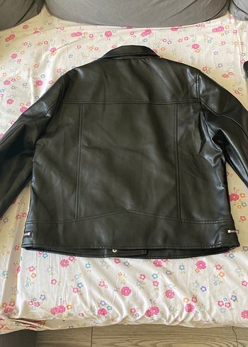 l Beden siyah Renk Siyah Suni Deri Biker Ceket