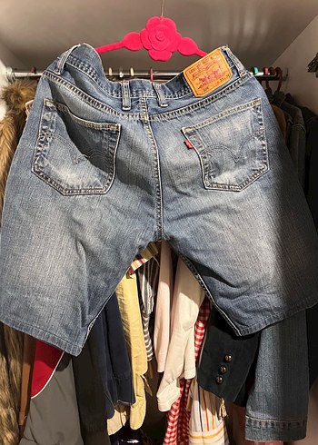 universal Beden pembe Renk vintage Levi's denim short