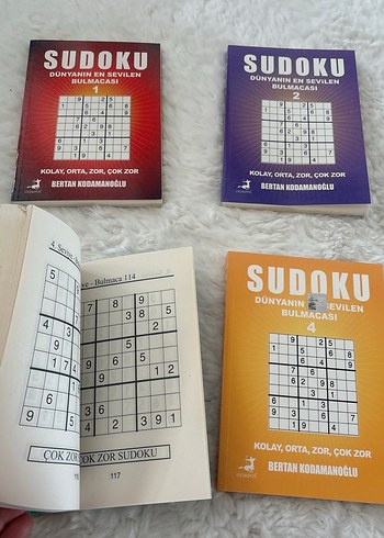 Çok Zorluk Seviyeli Sudoku Bulmaca Kitapları