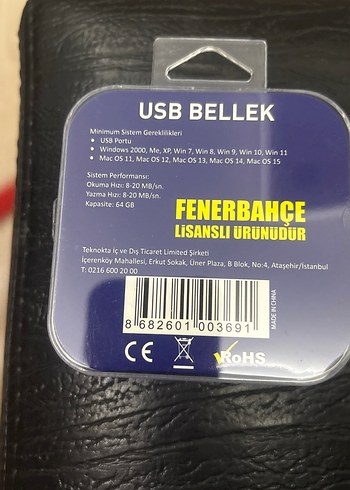 Fenerbahçe Lisanslı 64GB USB Bellek - Görsel 2