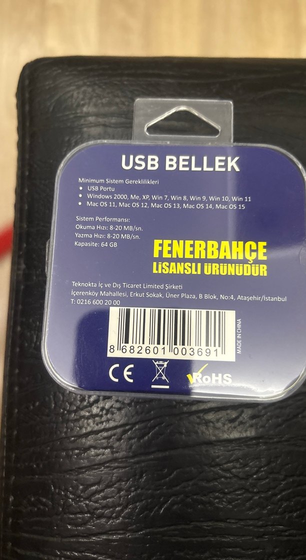 Fenerbahçe Lisanslı 64GB USB Bellek - Görsel 2