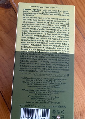 Marmara Zeytin Kolonyası 200 ml - Görsel 3