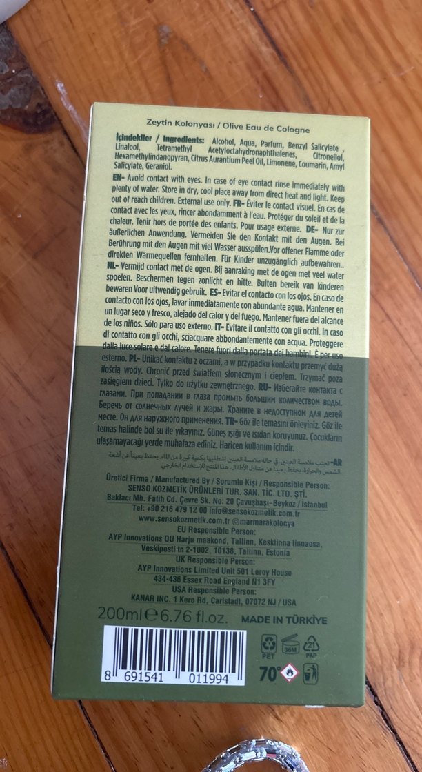 Marmara Zeytin Kolonyası 200 ml - Görsel 3