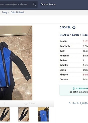 DACOR Dalış Elbisesi Takımı - Görsel 6