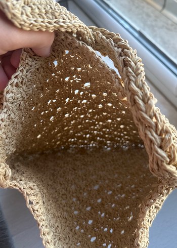 Bej Örgü Bohem Kadın Çanta - Görsel 2
