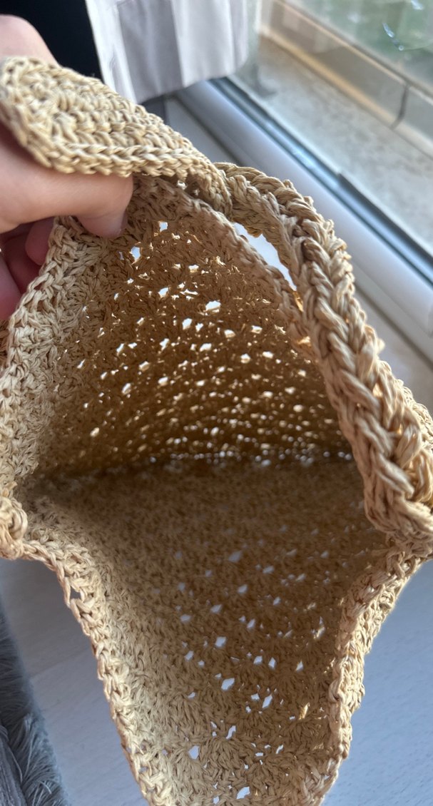 Bej Örgü Bohem Kadın Çanta - Görsel 2