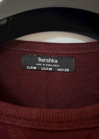 m Beden bordo Renk Bordo Kadın Sweatshirt Uzun Kollu Bel Detaylı