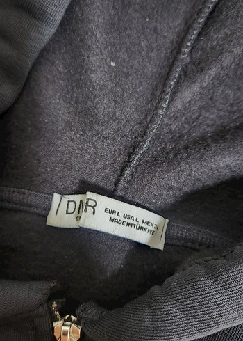 Fermuarlı Siyah Kapüşonlu Korseli Hırka - Görsel 3